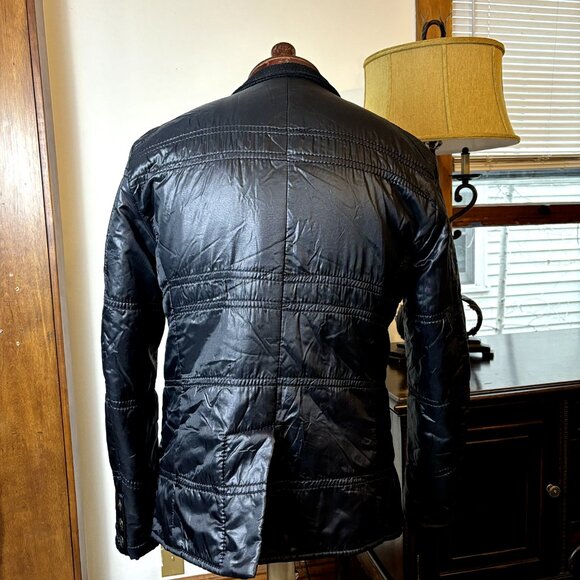 Roberto Cavalli Men’s Wool Black Jacket Coat Size 42 Long Sleeve Made in Italy - Picture 2 of 13